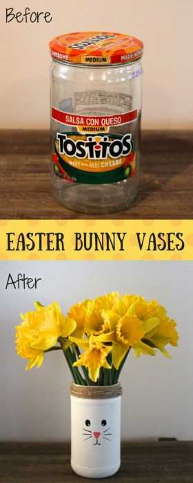 Clever DIY Easter Projects  bunny vase