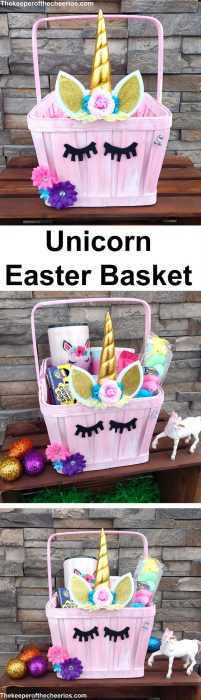 Clever DIY Easter  unicorn easter basket