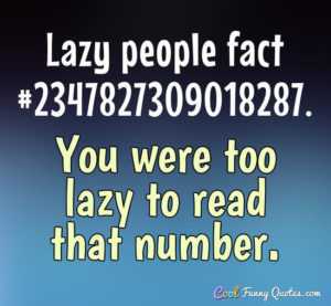 funny lazy fact