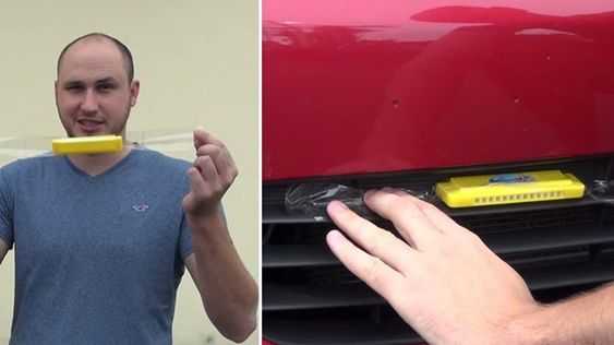 funny april fools pranks  harmonica in car's front grill