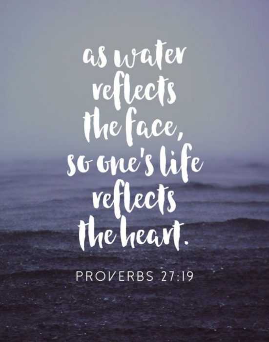 amazing inspirational thought - life reflects heart