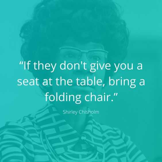 amazing inspirational thought - bring your own chair