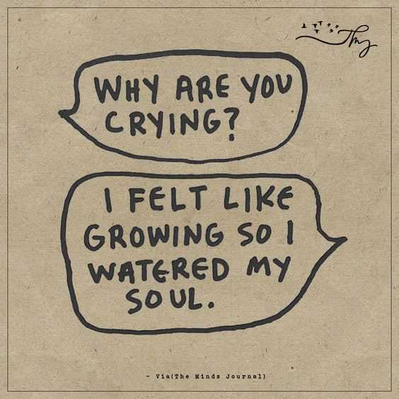 amazing inspirational thought - crying
