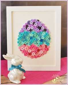 Clever DIY Easter Projects  button egg photo