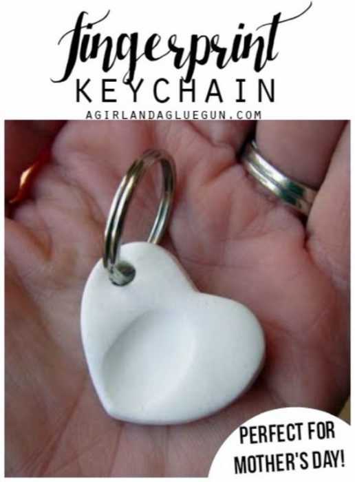 diy handprint keychain