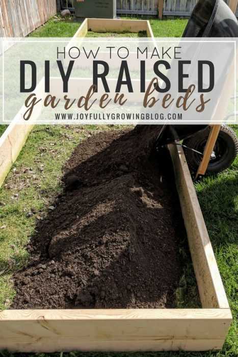 Easy DIY Spring Project Ideas  raised garden beds