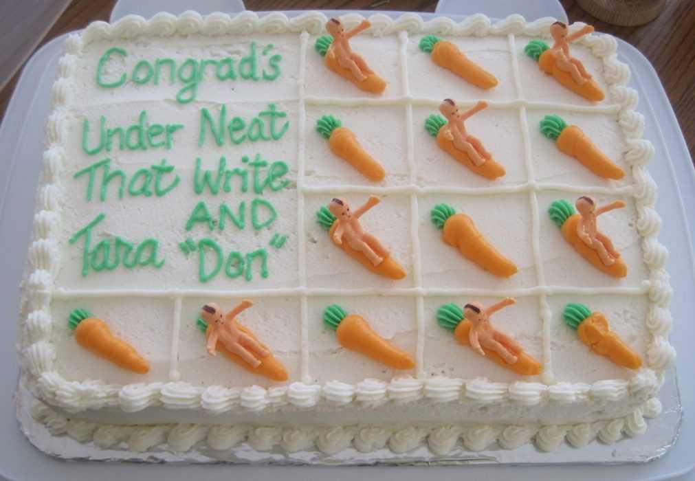 Funny cake fail  congrats