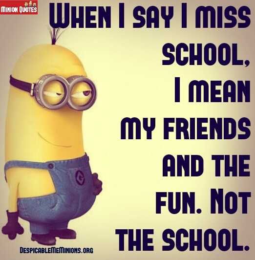 minion miss school