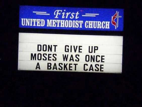 Funny Church Signs  moses