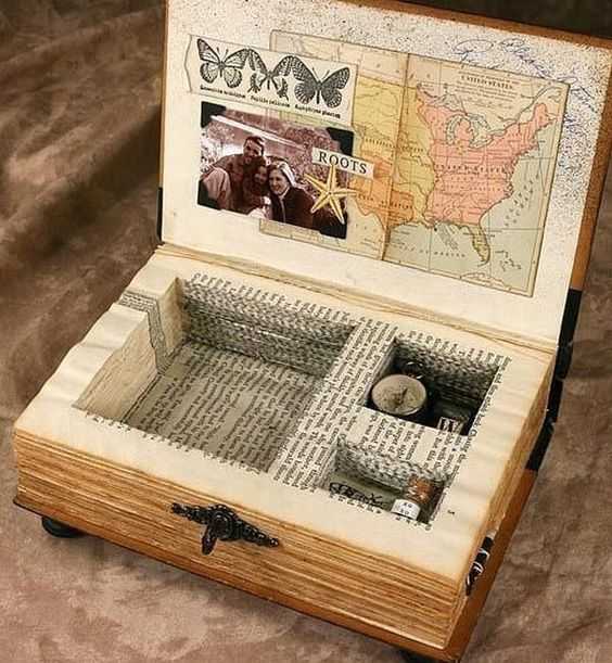 Upcycling Projects  old books keepsake box