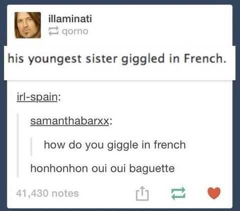 funny giggled in french