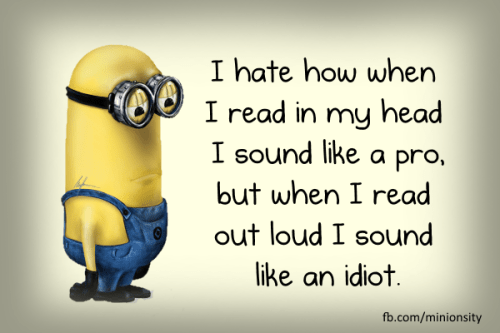 Funny Minion Images With Captions  reading