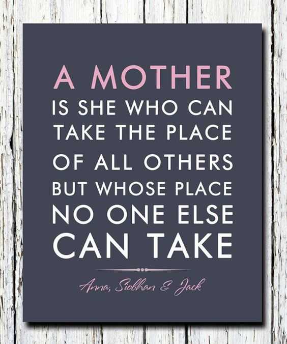 inspiration quotes for mother's day  mothers are irreplaceable