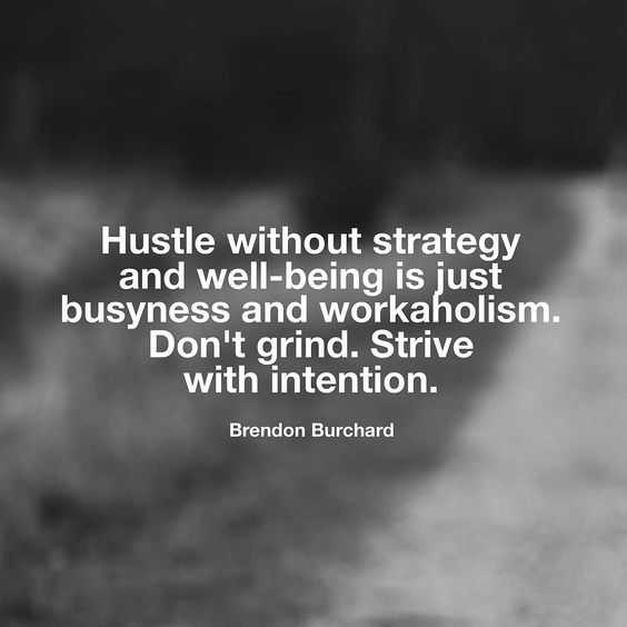 quote hustle without strategy