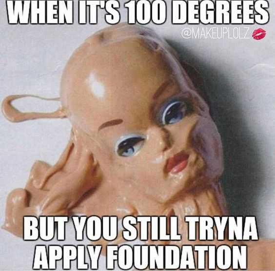 funny melting foundation