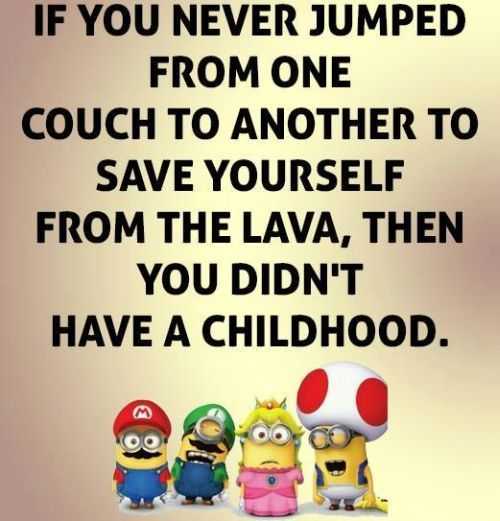 minion jumped couch