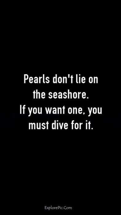quote pearls seashore