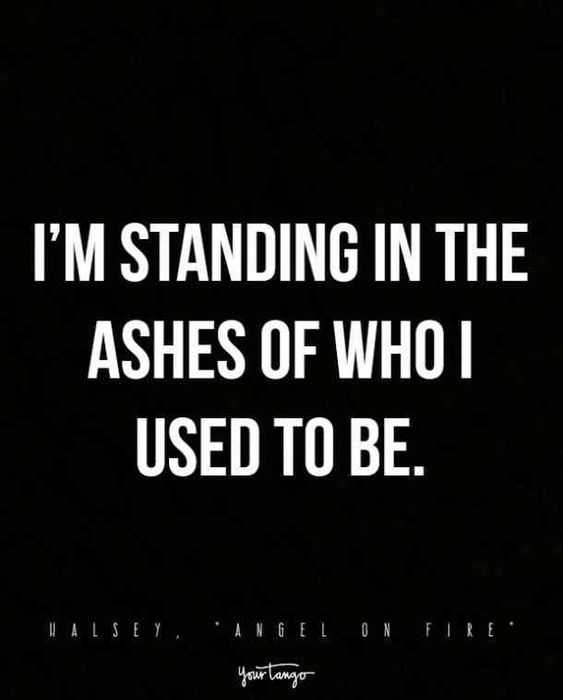 quote standing in ashes