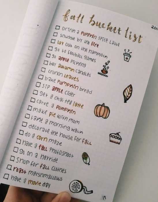 diy bucket list