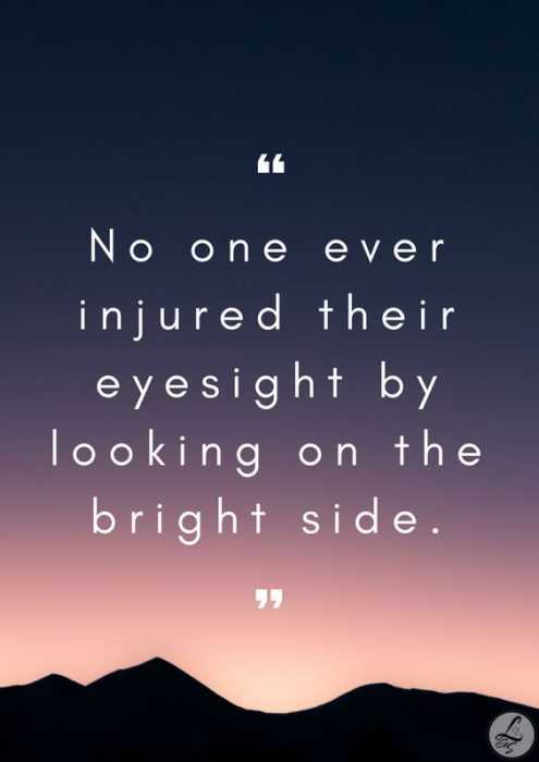 quote injured bright side