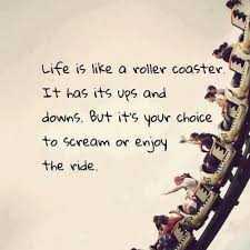 quote life is not roller coaster