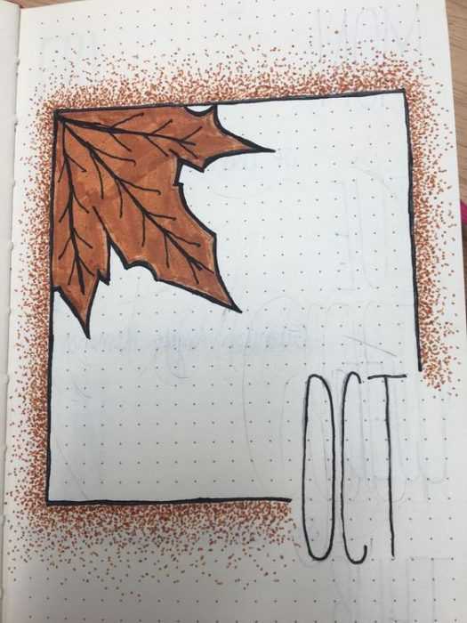 october bullet journal