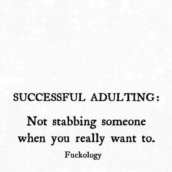 Funny Not Stabbing Anyone