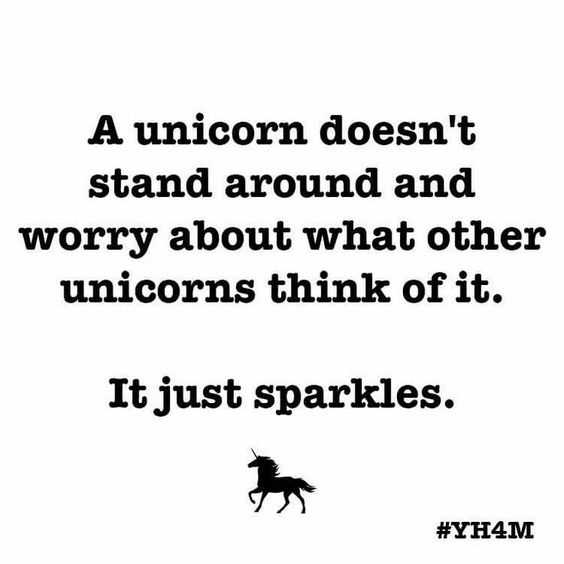 quote unicorn sparkle