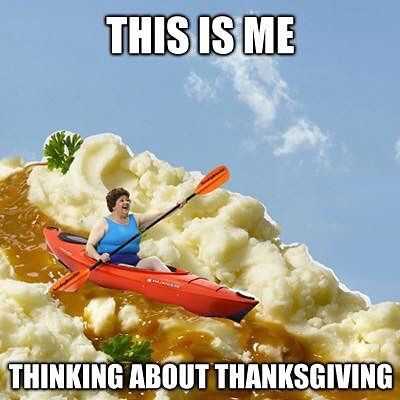 funny thinking thanksgiving