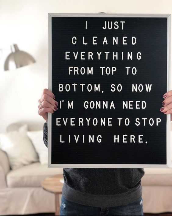 funny chores letter board meme  cleaning