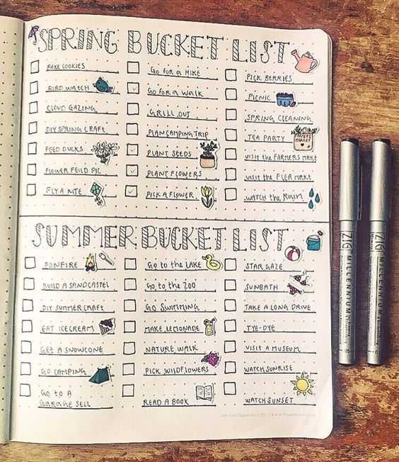 diy springsummer list