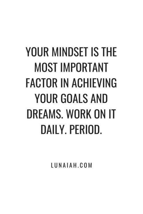 quote mindset goal