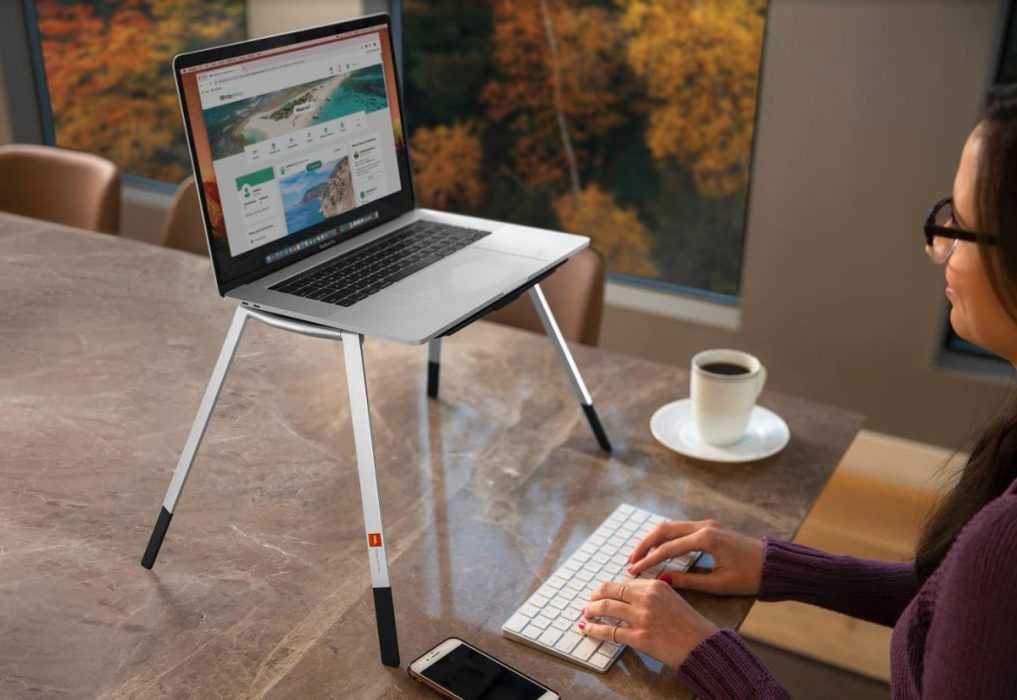 ovel laptop stand desk