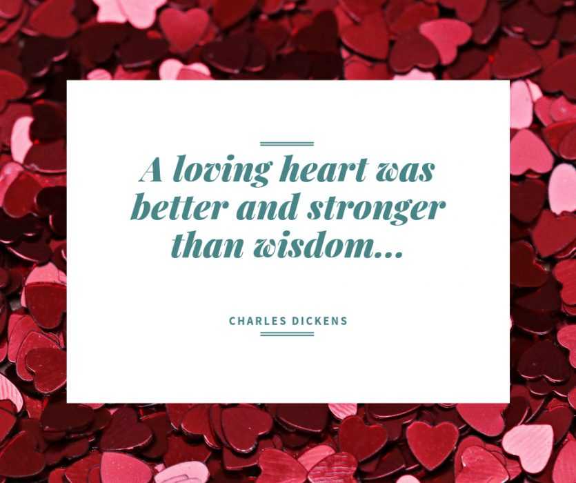 quote loving heart