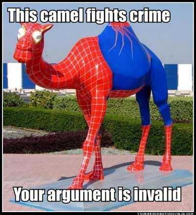 Funny Spiderman Camel