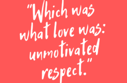 Quote Love Was