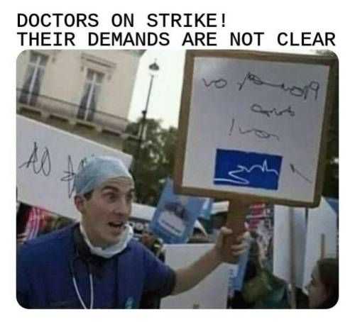 funny doctors strike