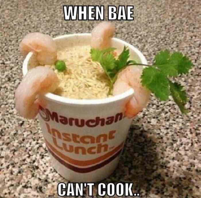 funny bae cant cook