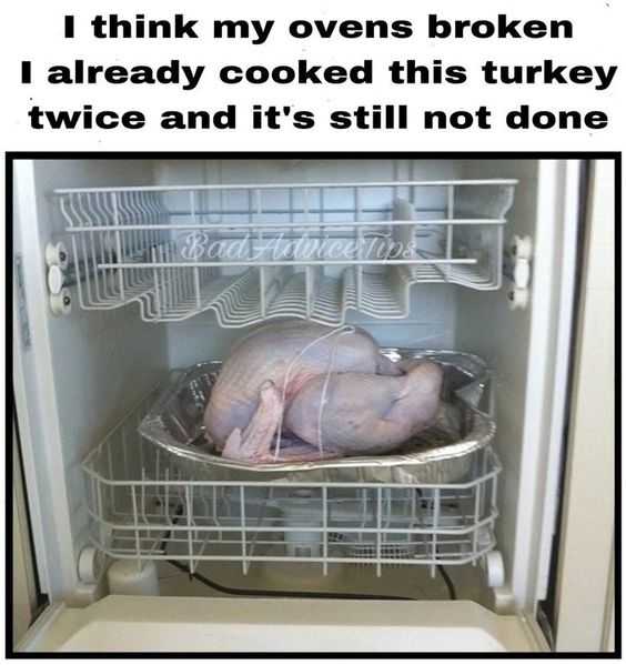 funny cooked turkey dish