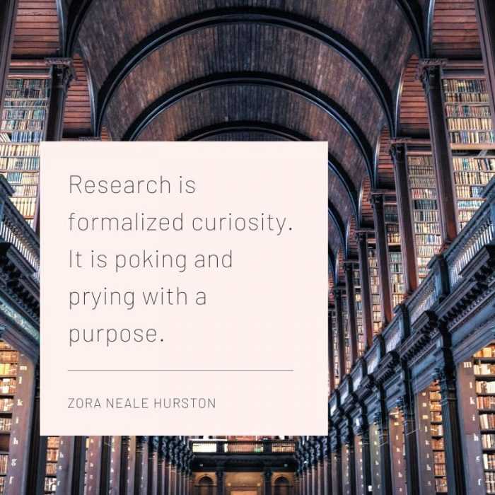 quote research is