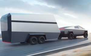 Tesla Cybertruck has an impressive 14000lb cargo hauling capacity tesla cybertruck hauling trailer