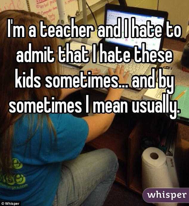 whisper teacher hate