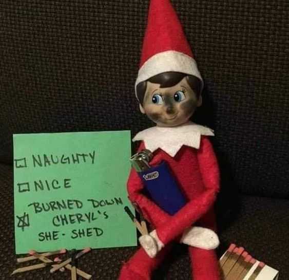 clever elf on the shelf ideas  playing with matches