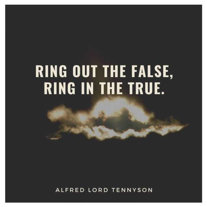 quote ring out the false