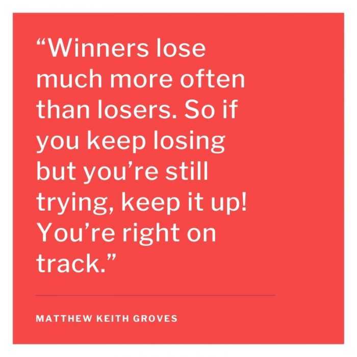 quote winners lose