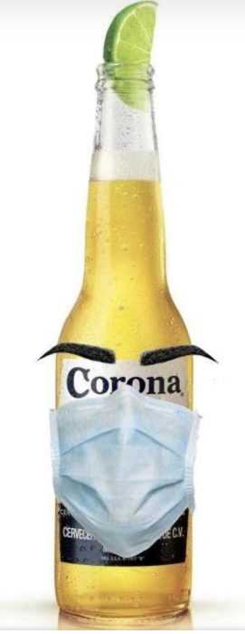 funny corona memes - the masked bottle