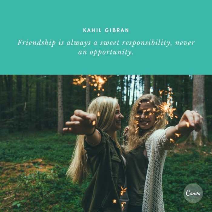 quote friendship is always