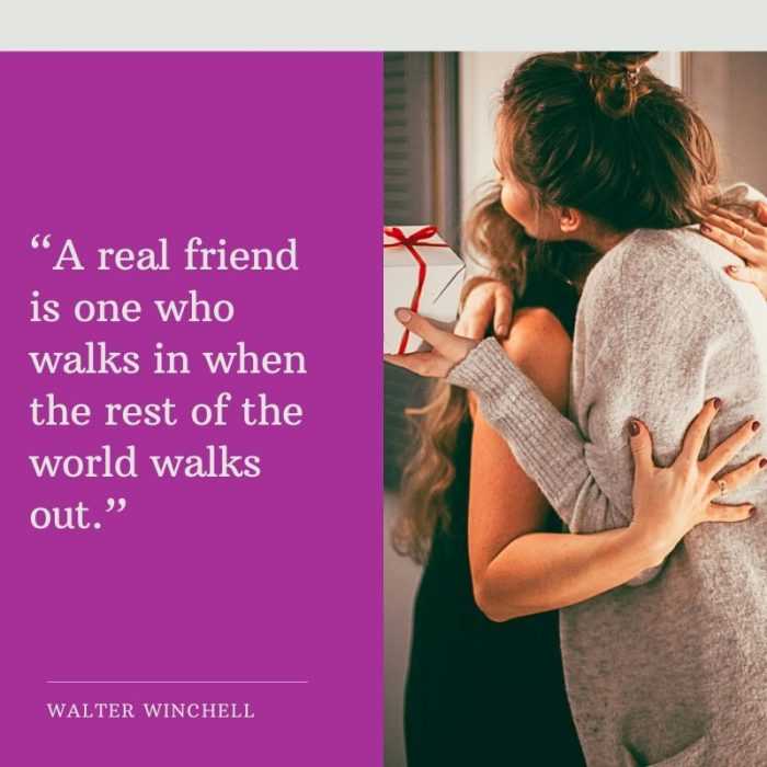 quote real friend is one