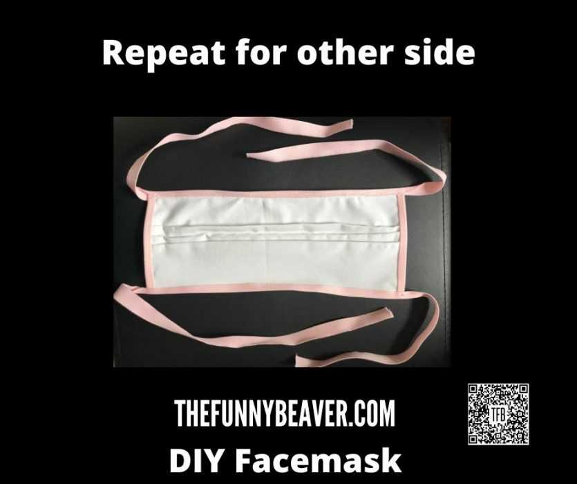 DIY Home made face mask instructions - step 11