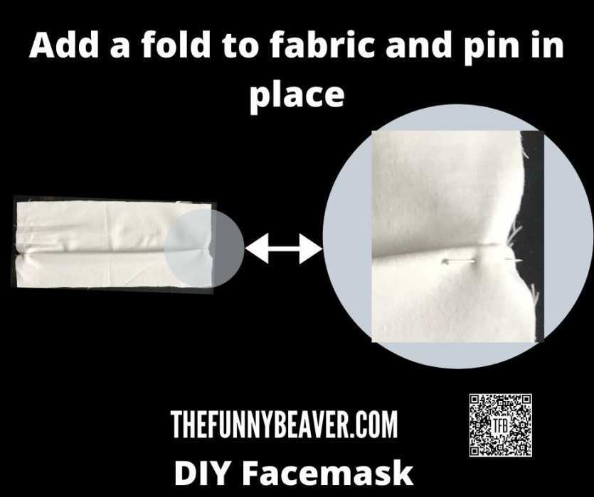 DIY Home made face mask instructions  step 2